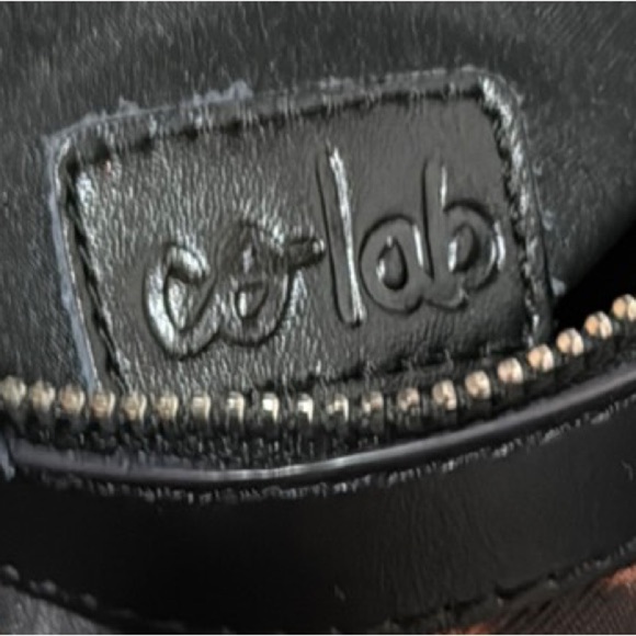 Co-Lab Elegant Black Leather Tote Bag with shoulder strap - Picture 10 of 10